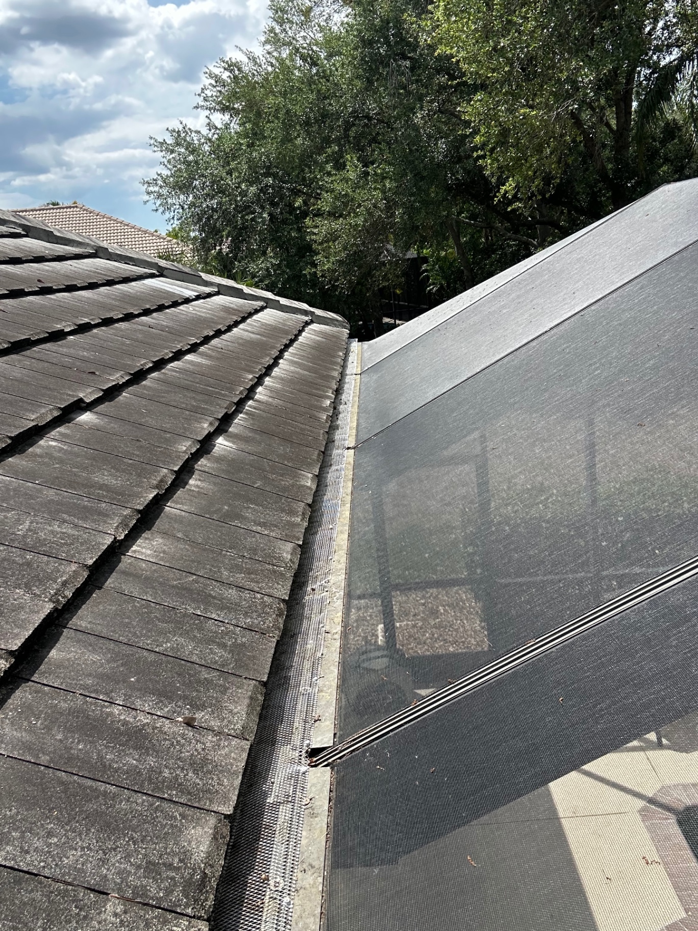 Gutter Cleaning Before & After after cleaning